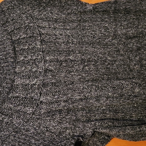 Sonoma 1X Black and Gray Short Sleeve Sweater Cardigan - Picture 7 of 8